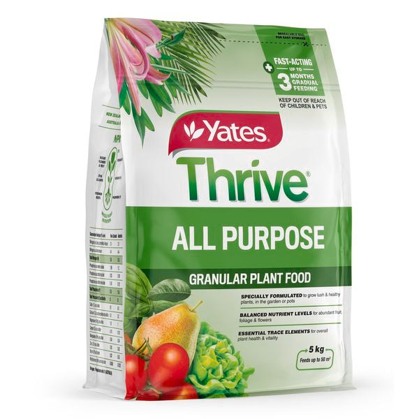 YATES THRIVE ALL PURPOSE GRANULAR PLANT FOOD 5.0KG