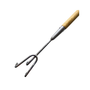ICAN CLASSIC ASHWOOD & STAINLESS STEEL LONG HANDLE CULTIVATOR