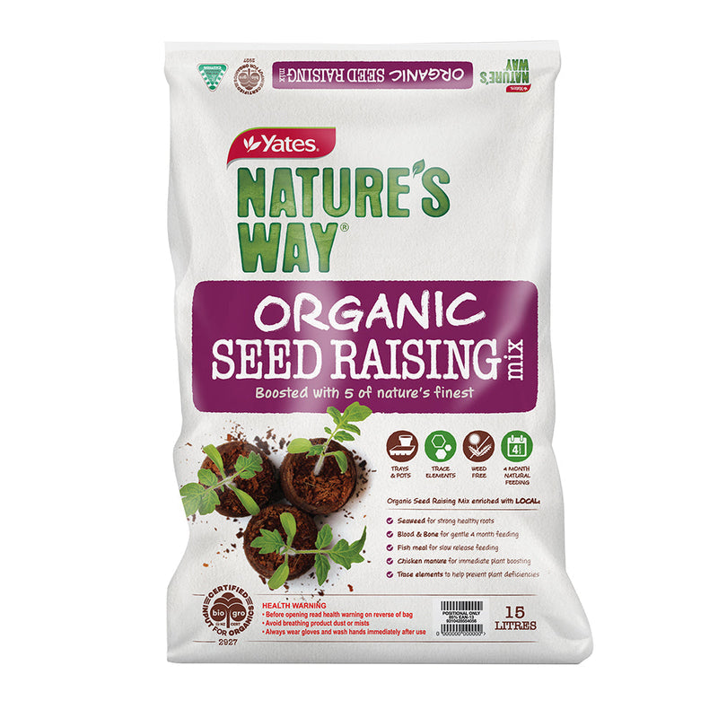 YATES NATURES WAY ORGANIC SEED RAISING MIX 15L