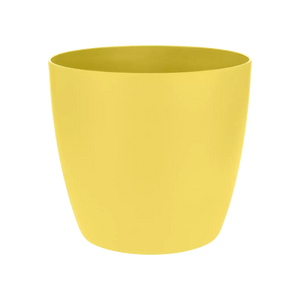 ELHO BRUSSELS ROUND COVER POT 12.5CM YELLOW