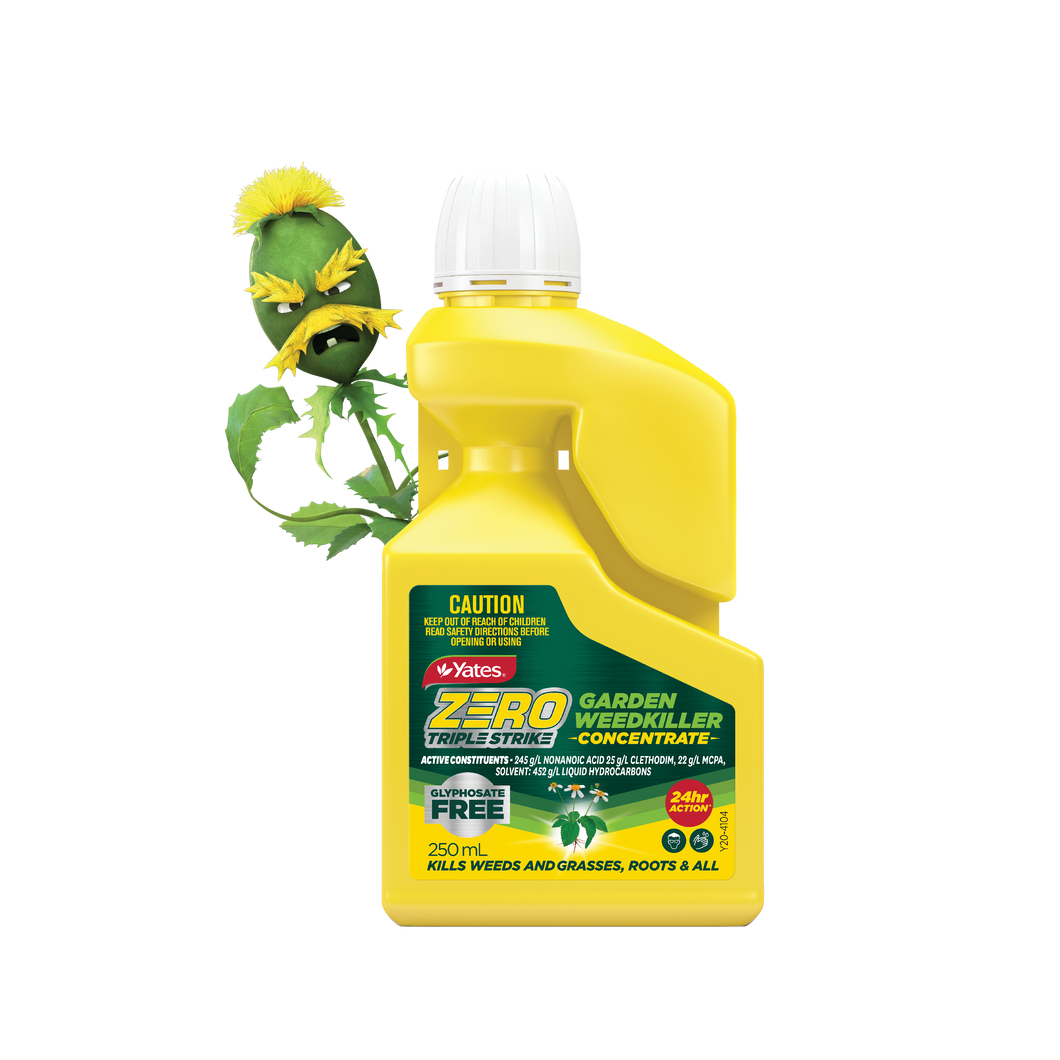 YATES ZERO TRIPLE STRIKE WEEDKILLER CONCENTRATE 250ML