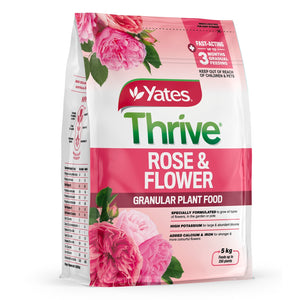 YATES THRIVE ROSE & FLOWER GRANULAR PLANT FOOD 5.0KG