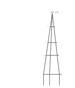 GEORGIAN SPIRE 2.0M PLANT SUPPORT