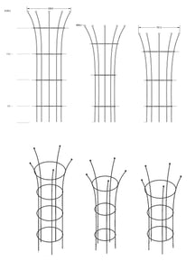 TRUMPET LARGE 2.13M PLANT SUPPORT