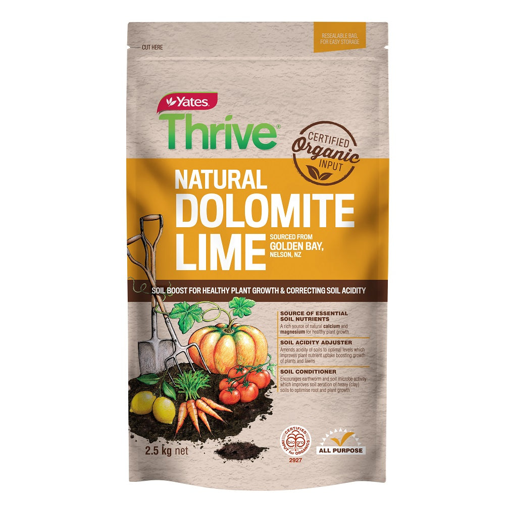 YATES THRIVE NATURAL DOLOMITE LIME 2.5KG