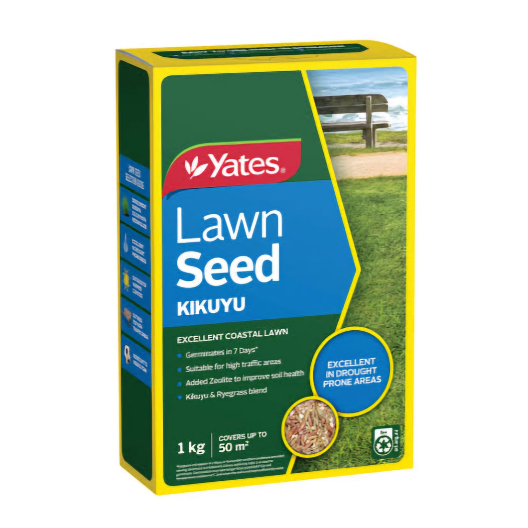 YATES LAWN SEED KIKUYU BLEND 1KG