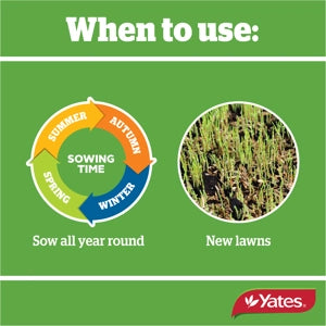 YATES LAWN SEED SOW ANYTIME 1KG