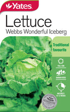 Load image into Gallery viewer, LETTUCE ICEBERG WEBBS WONDERFUL SEED
