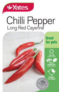 CHILLI PEPPER LONG RED SEED