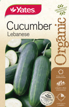 Load image into Gallery viewer, CUCUMBER LEBANESE ORGANIC SEED
