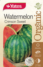 Load image into Gallery viewer, WATERMELON CRIMSON SWEET ORGANIC SEED
