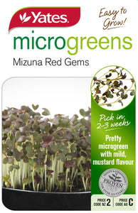 MICROGREENS MINUZA RED GEMS SEED