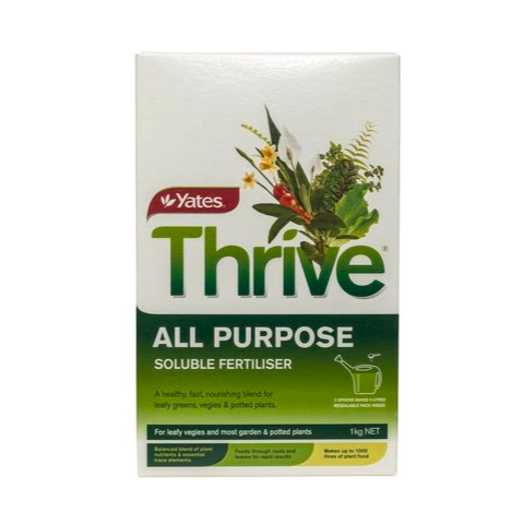 YATES THRIVE ALL PURPOSE SOLUBLE LIQUID FERTILISER 1KG CONCENTRATE