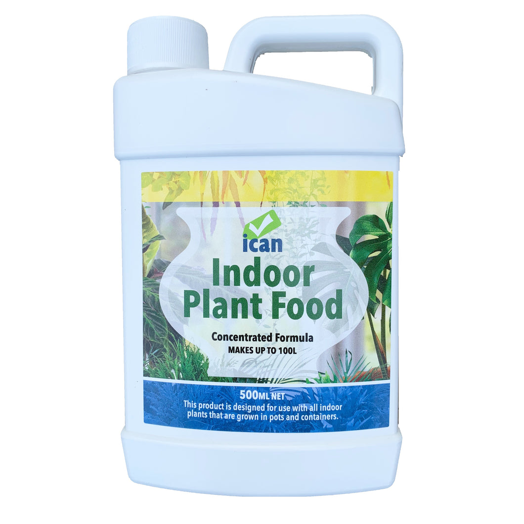 ICAN INDOOR PLANT FOOD LIQUID FERTILISER 500ML CONCENTRATE