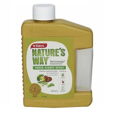 YATES NATURES WAY NATRASOAP VEGE INSECT SPRAY 200ML CONCENTRATE