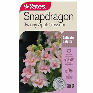 SNAPDRAGON TWINNY APPLEBLOSSOM SEED