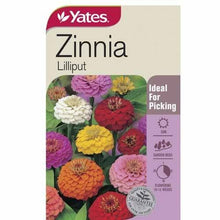 Load image into Gallery viewer, ZINNIA SEED LILIPUT MIX SEED
