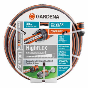 GARDENA HOSE HIGHFLEX 13MM 30M FITTED