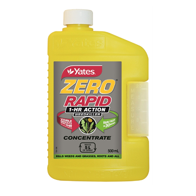 YATES ZERO RAPID WEEDKILLER 500ML CONCENTRATE