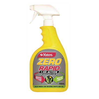 YATES ZERO RAPID WEEDKILLER RTU 750ML